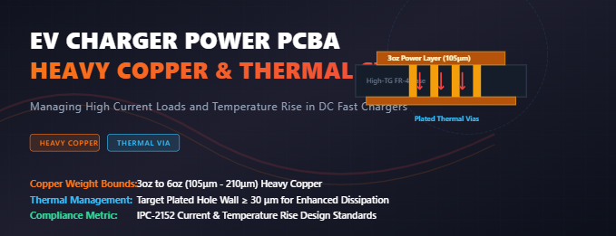 최신 회사 블로그 Power Electronics: Heavy Copper Fabrication Techniques for Temperature Control in High-Current Charging Stations