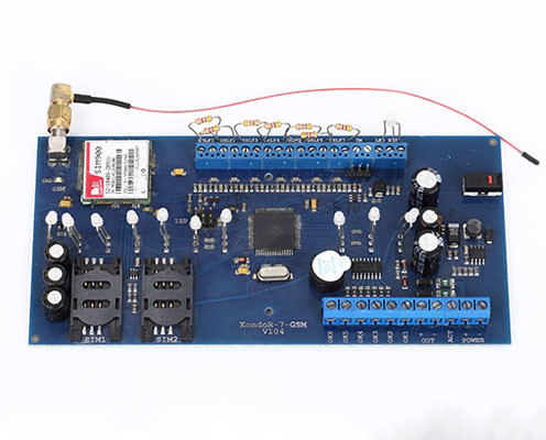 주문 사용자 정의 통신 PCB 조립 GSM 경보 시스템 제어 회로 보드 온라인 제조
