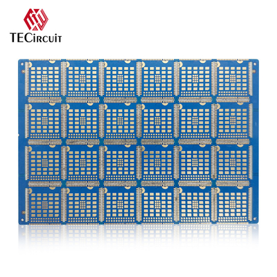 FR4 RIGID PCB 4면 6층 PCB 보드 반 절단 슬롯 몰입 금 2u