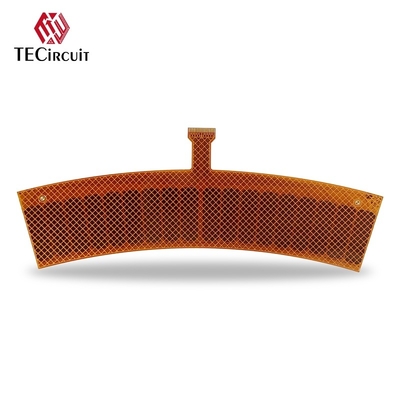 2층 FPC 유연 PCB 딱딱한 플렉스 보드 금 손가락 0.15mm 두께