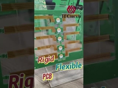 2층 딱딱한 플렉스 회로판 금 손가락 0.15mm 두께 PCB 플렉스 딱딱한